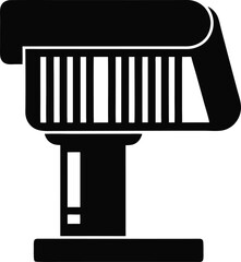Barcode scanner

 silhouette vector icon   