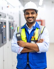 Indian male electrician