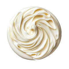 Mayonnaise, Natural mayonnaise ingredients and the sauce itself, isolated on transparent background