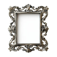 Metal Photo Frame, Decorative metal photo frame with open vertical layout , design, vertical, photo, isolated on transparent background