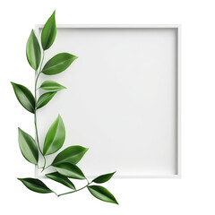 Minimalist Frame, : A green wall features a blank framed poster, vases, a plant, and a hanging light above a wooden sideboard with books and storage, isolated on transparent background