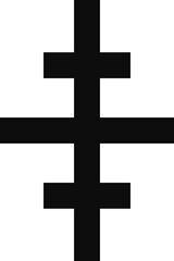 Cross of Salem (Bold version) - Christian illustration icon isolated on transparent background