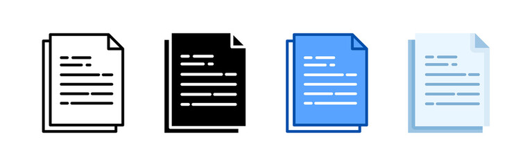 Contract icon set bundle. Multi style icon collection perfect for websites, apps, and presentations. Simple vector icon collection