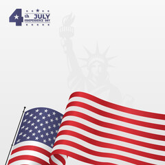 fourth of july independence day of the usa, suitable for poster, banner etc