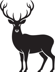 Fototapeta premium deer silhouette vector