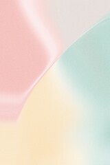 Soft Pastel Grainy Abstract Background with Curved Organic Color Shapes