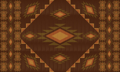 tribal ethnic abstract motif or southwestern motif, navajo