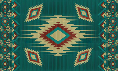 tribal ethnic abstract motif or southwestern motif, navajo