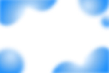 青　ポップ 　グラデーション　ウェーブ　フレーム　背景