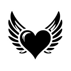 Heart with Wings SVG