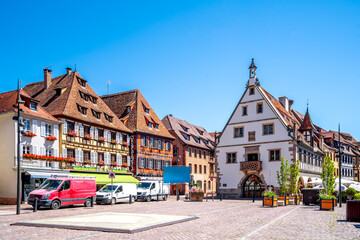 Fototapeta premium Altstadt, Obernai, Elsass, Frankreich 