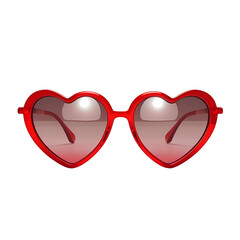 two glasses with red hearts