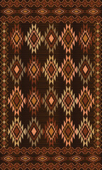 tribal ethnic abstract motif or southwestern motif, navajo