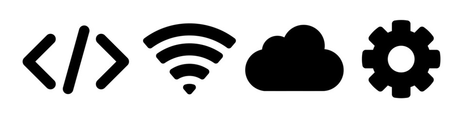 Network icon. Internet icon set