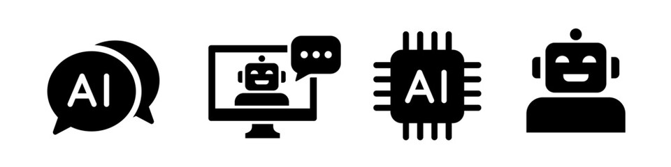 Ai icon. Artificial intelligence icon.