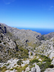 Rocky landscape with sparse vegetation, Fuerteventura, Canary Islands
