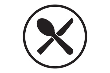 Tableware thin line icon set of fork, knife, spoon. Logotype menu. Cutlery and crockery sign. Flat style eating utensils symbol collection. Cutlery icon. restaurant business concept eps 10