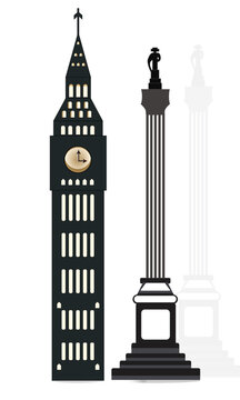 big ben and nelsons column vector