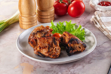 Hot Grilled chicken thigh barbecues