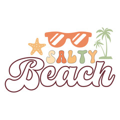 Summer Retro SVG Design, Beach Vector