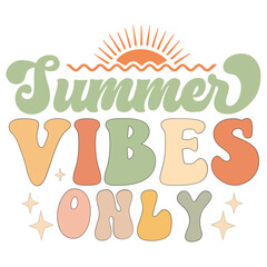 Summer Retro SVG Design, Beach Vector