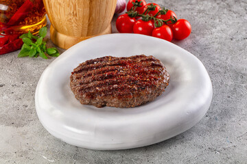 Hot Grilled beef burger cutlet
