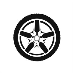 Obraz premium tire and wheels logo, automotive logo design