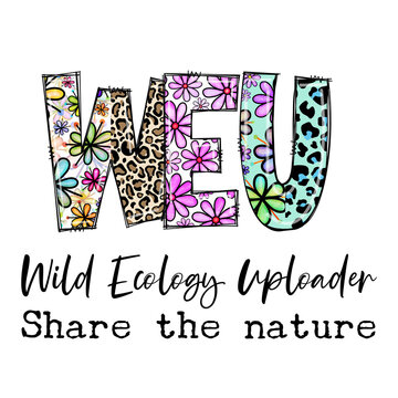 Wild Ecology Uploader Design Featuring Flowers and Leopard Print