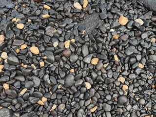 black and white pebbles