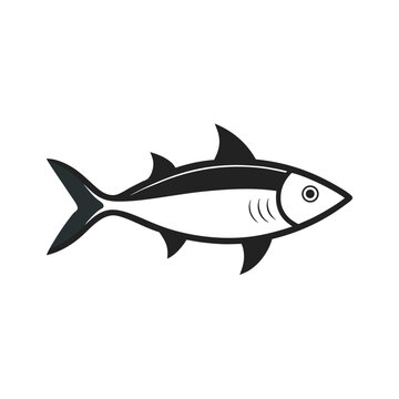 Herring Fish With Vector Outline Element