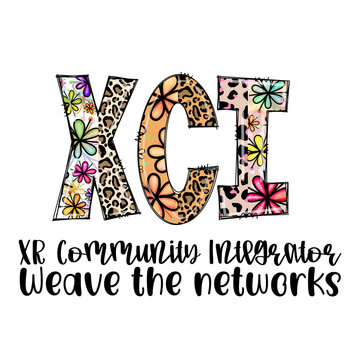 XCI Community Integrator Weaves the Networks Design with Flowers and Leopard Print
