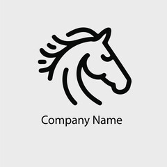 Horse company unique logo design