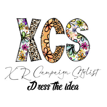 XCS Campaign Stylist Dress The Idea Floral Leopard Print Design