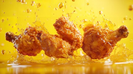 Crispy Chicken Wings:  A Splash of Flavor