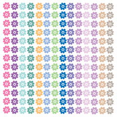 A vector of a flower shape pattern design