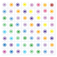 A vector of a flower shape pattern design