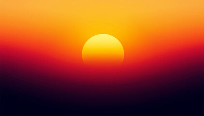 Close-up of large red sun sunset in the sky
