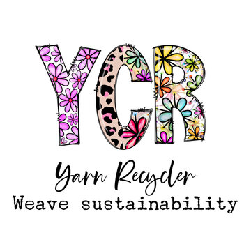 Yarn Recycler Brand Design With Floral And Leopard Print