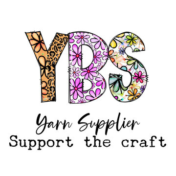 YBS Yarn Supplier Support the Craft Design with Flowers and Leopard Print