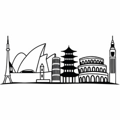 Fototapeta premium Gateway to the Future: Night Vector Design