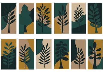 seamless pattern with leaves