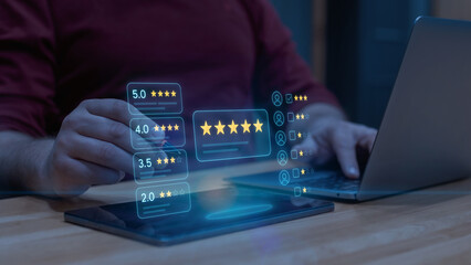 Mixed Reality Holographic Star Rating Dashboard