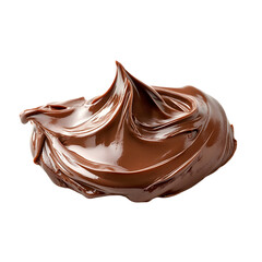 melted chocolate isolated on white and transparent background