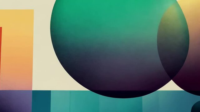 Colorful geometric shapes create an engaging visual display highlighting creativity and design principles in contemporary art