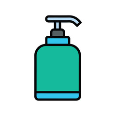 Hand sanitizer bottle  vector art illustration