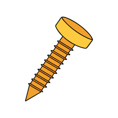 Screw vector art illustration