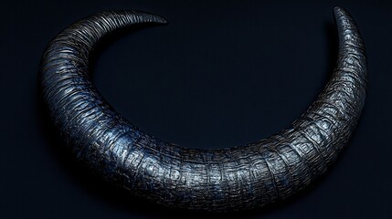 Abstract Curved Horns Displayed on Dark Background, Perfect for Graphic Resources