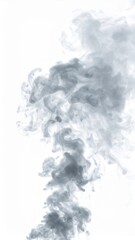 Grey Smoke on White Background Abstract Texture