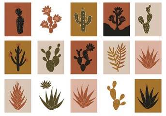 set of different kinds of wheat