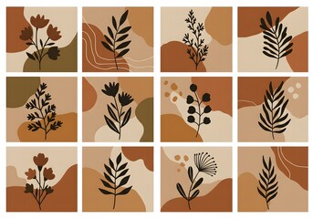 vector set of animals silhouettes